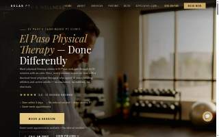 Solas Physical Therapy website