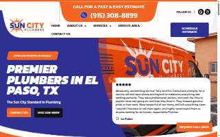 Sun City Plumbers website