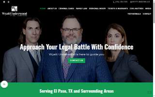 Wyatt Underwood Trial Lawyers website