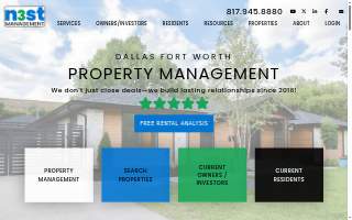 N3ST Property Management website