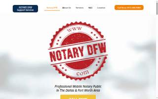 Notary DFW website