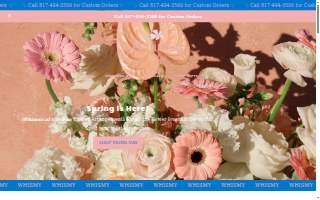 Whimsy Floral website