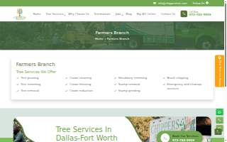 Chippers Tree Service of Farmers Branch website