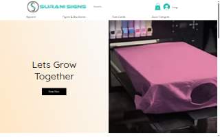 Surani Signs website