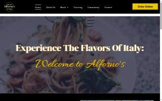 Alforno's Italian Kitchen website
