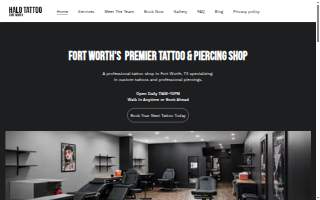 Halo Tattoo Fort Worth website