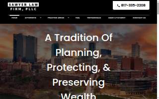 Sawyer Law Firm, PLLC of Forest Hill website