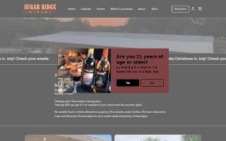 Sugar Ridge Winery of Forney website