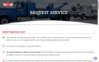 Bill's Towing and Storage website