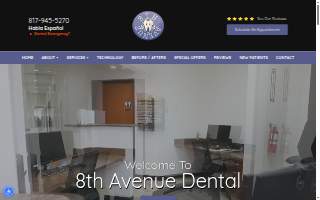 8th Avenue Dental website