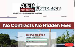 A&R Pest Control website