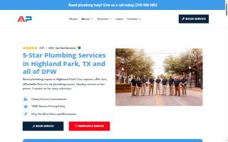 Anchor Plumbing Company website