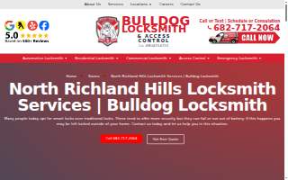 Bulldog Locksmith & Access Control website
