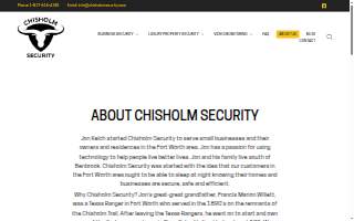 Chisholm Security website