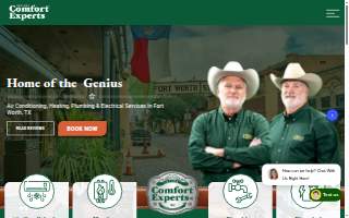 Comfort Experts website