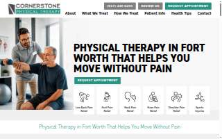 Cornerstone Physical Therapy website