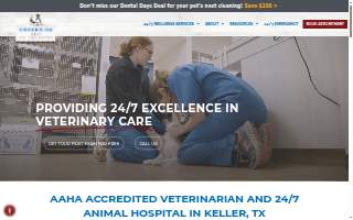 Creekside Pet Care Center website