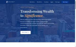 Decidedly Wealth Management website