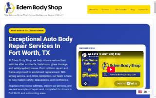 Edem Body Shop website