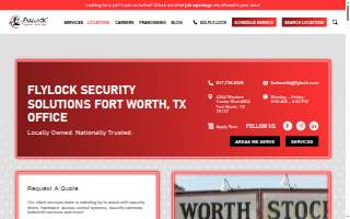 FlyLock Security Solutions of Fort Worth website