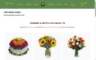 Fort Worth Florist website