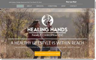Healing Hands Family Chiropractic website