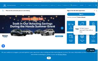Honda of Fort Worth website