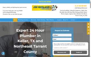 Jim England Plumbing website