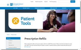 JPS Health Network Central Fill Pharmacy website