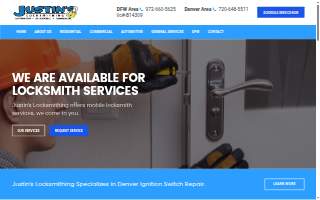 Justin's Locksmithing website
