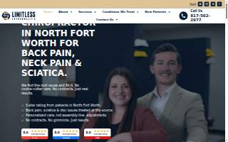 Limitless Chiropractic website