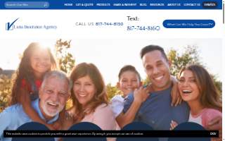 Luna Insurance Agency website