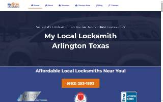 My Local Locksmith - Arlington website