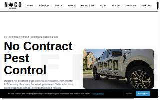 No Contract Pest Solutions website