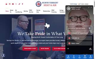 North Tarrant Heating & Air Conditioning LLC website