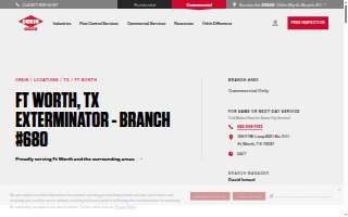 Orkin of Fort Worth website