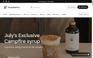 Pax & Beneficia Coffee - Fort Worth website