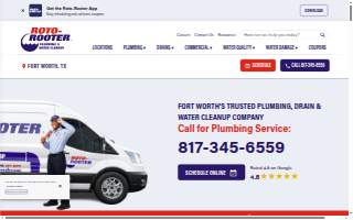 Roto-Rooter Plumbing & Water Cleanup of Fort Worth website