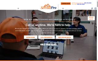 ServicePro DFW - HVAC website