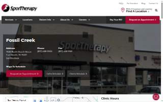 SporTherapy Physical Therapy Fort Worth, Texas - Fossil Creek website
