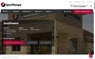 SporTherapy Physical Therapy Fort Worth, Texas - Southwest website