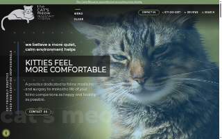 The Cat's Meow Veterinary Hospital website
