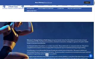 Therapy Partners of North Texas website