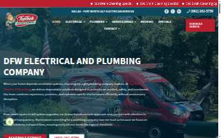 TopTech Electric & Plumbing website