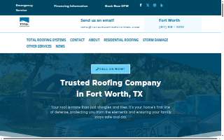 Total Roofing Systems LLC website