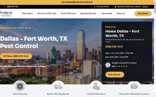 Works Pest Control Fort Worth website