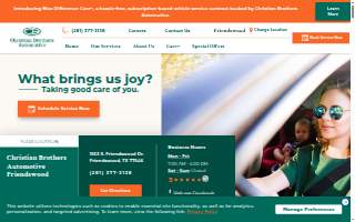 Christian Brothers Automotive Friendswood website
