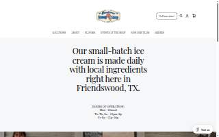 Friendswood Scoop Shop website