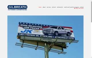 Gilbreath Outdoor Advertising Southeast Texas & Hill Country website