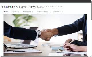 Thornton Law Firm website